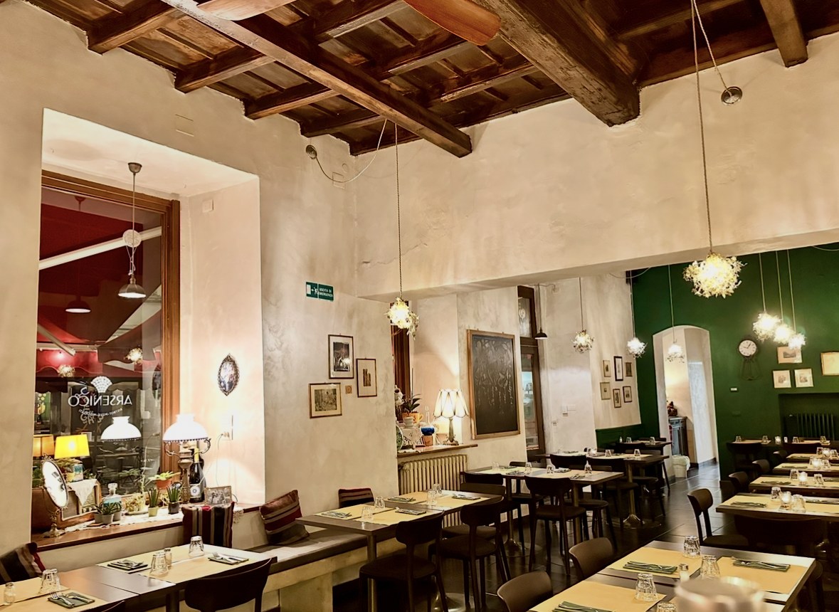 Sala verde di Arsenico Bistrot